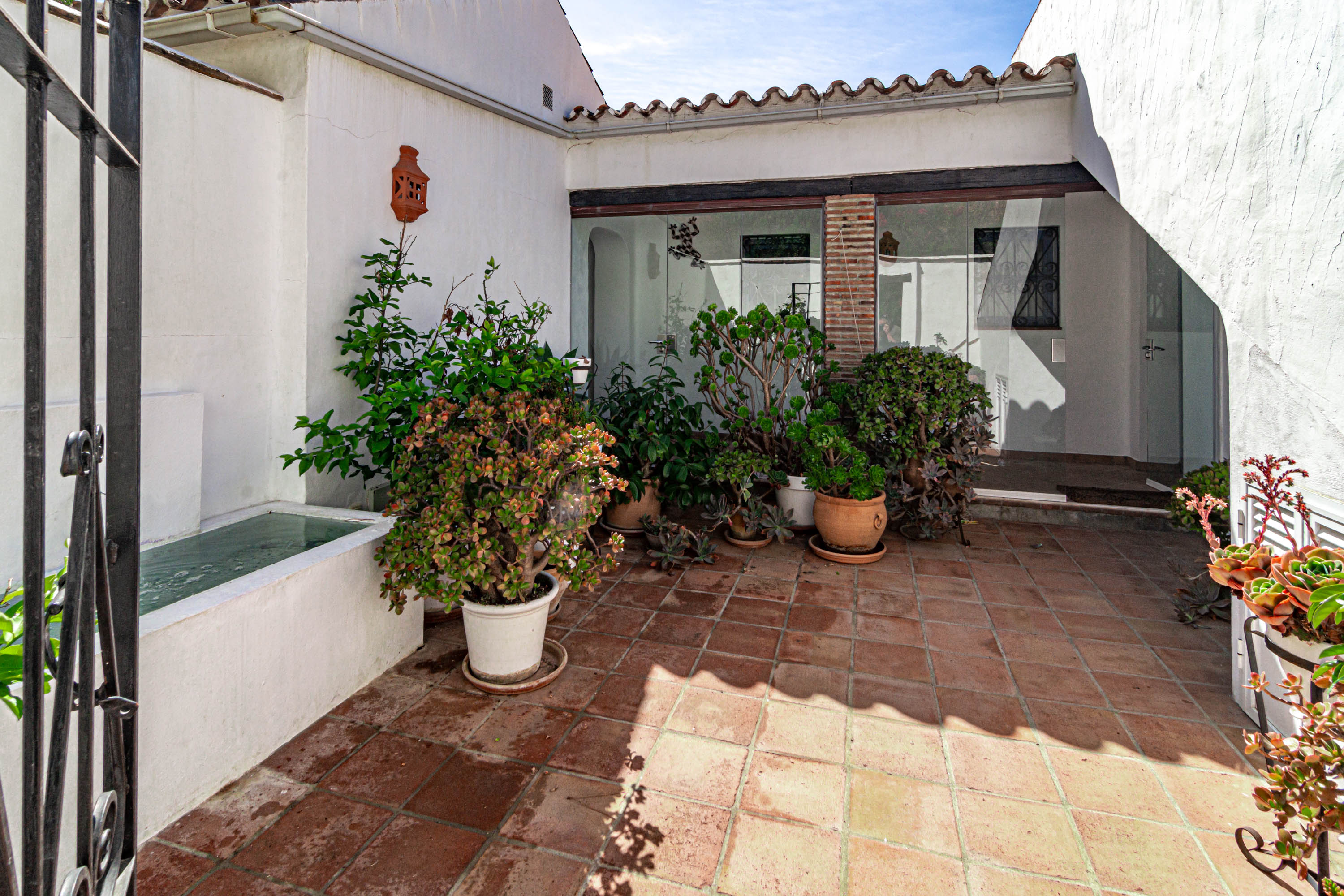 Entrance patio